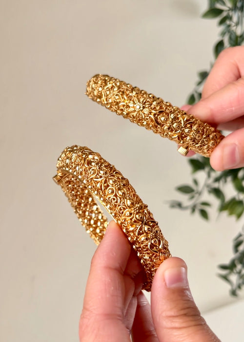 AVNI - Gold Statement Bangles