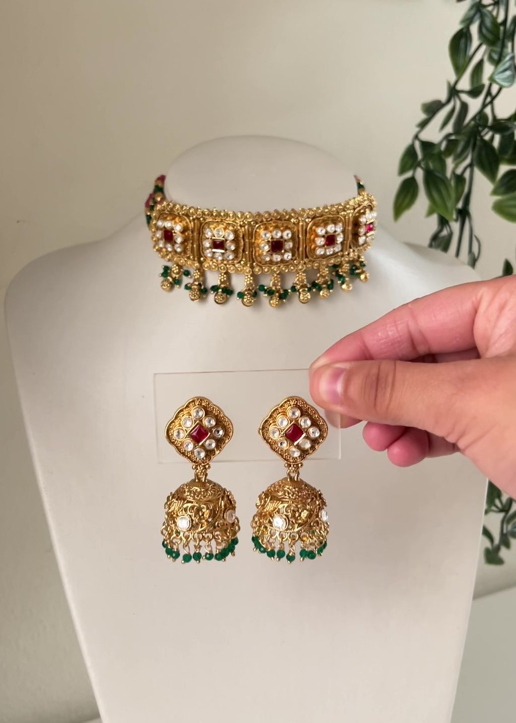SNEHA - Gold Plated Choker Set