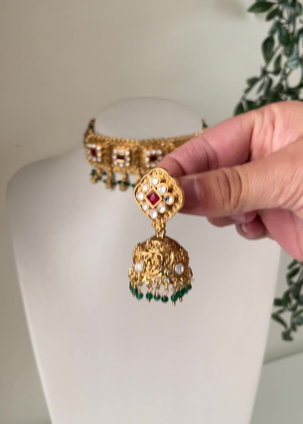SNEHA - Gold Plated Choker Set