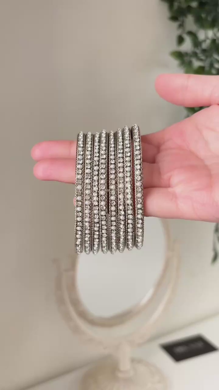 SILVER PEARL - Bangles Set